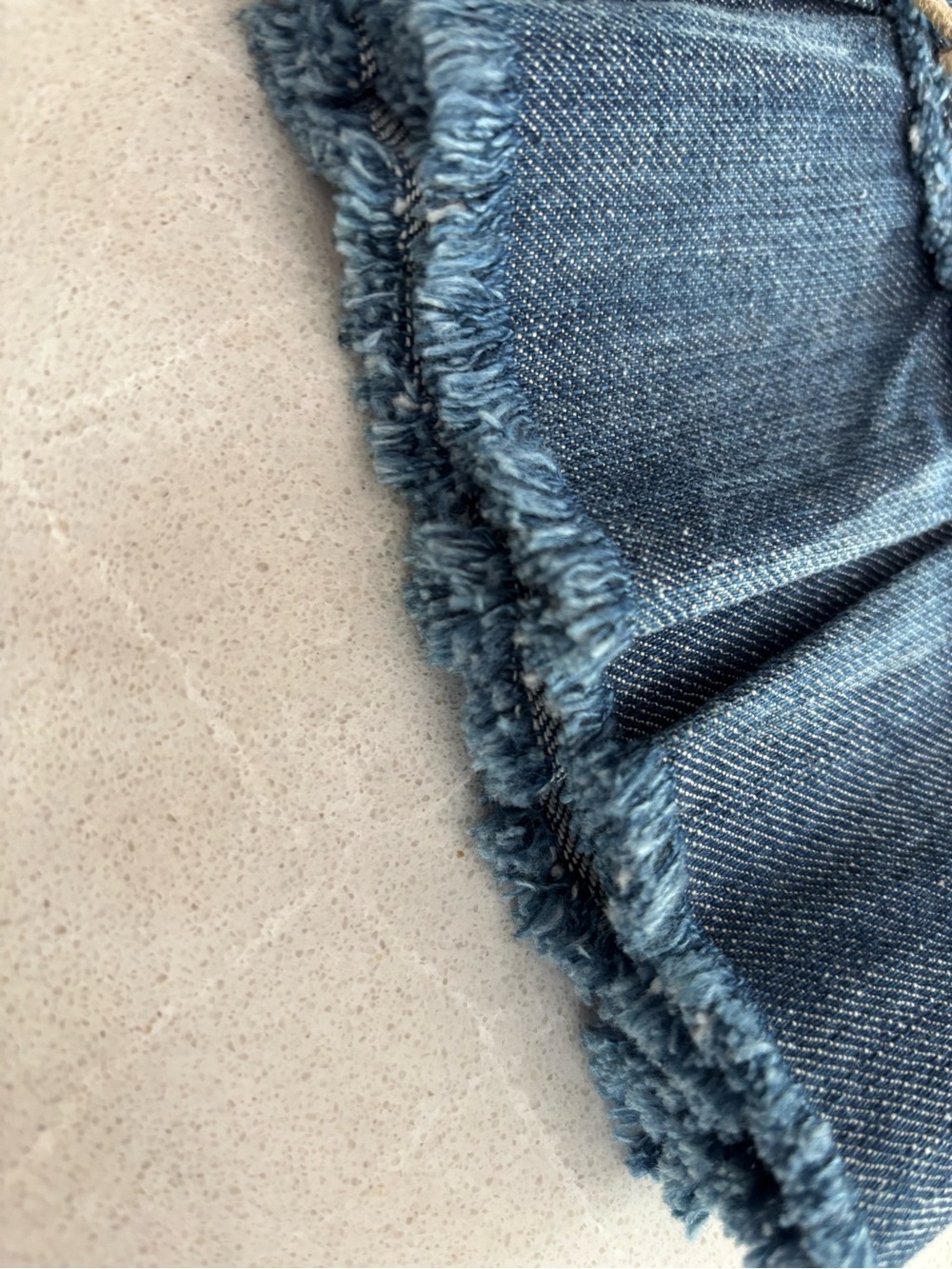 Vintage Y2K Cinque Pleated Denim Micro Mini Skirt Sz 26/40 - Picture 14 of 14